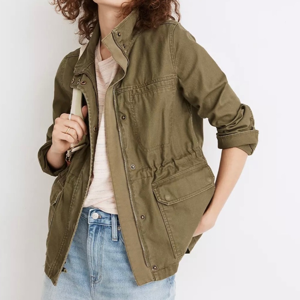 Madewell Surplus Army Green lightweight Jacket xsmall